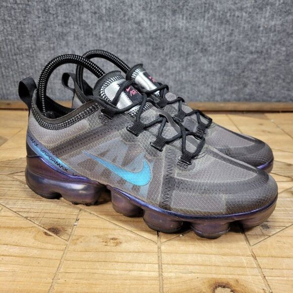 Nike Air Vapormax 2019 Throwback Future Shoes Women's‎ Size 7 Gray Black Laser - Picture 1 of 11
